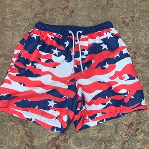 Camo swim trunks